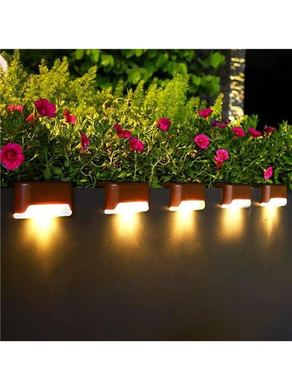Solar Deck Lights Outdoor 16 Pack LED Waterproof Step Patio Yard Fence Driveway